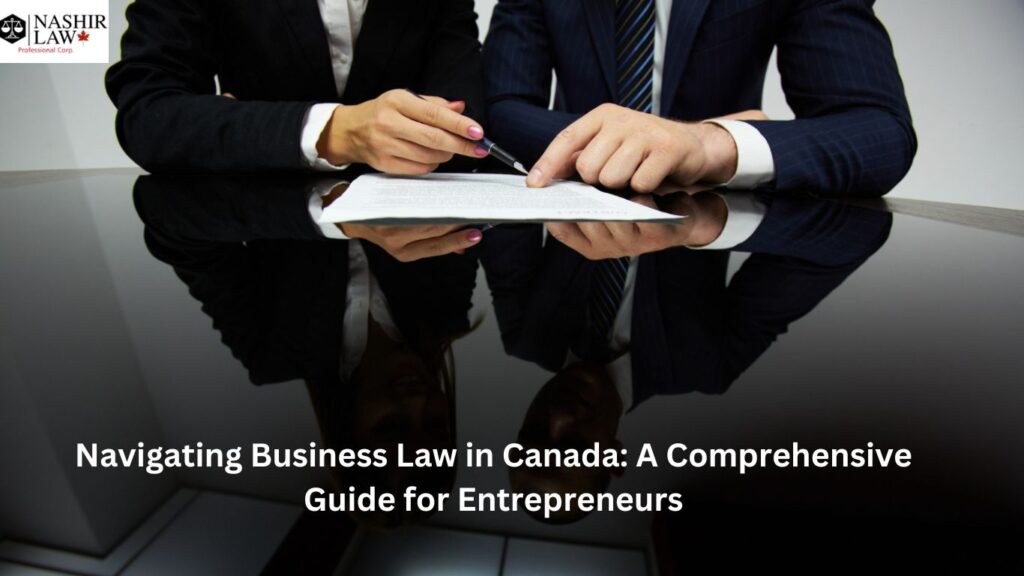 Business Laws in Canada - two advocates discussing on white document